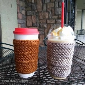 quick crochet cup cozy