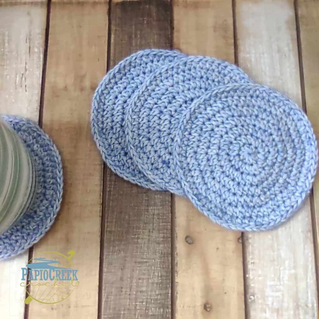 Close up of Super Simple Drink Coaster pattern.